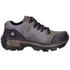 Tenis Masculino Coturno Adventure Couro Trabalho Trilha Montanhismo Pesca Militar Cinza