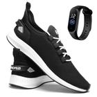 Tênis Masculino Esporte Academia Caminhada Corrida Casual Esportivo Ultra Leve + Relógio Digital - Sanel Shoes