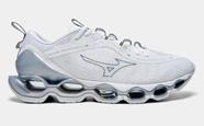 Tênis Masculino Mizuno Wave Prophecy 13 Branco e Cinza