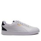 Tênis Masculino Puma Shuffle com Recortes Branco/Marinho