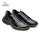 Tenis Masculino Sapatenis Estilo Cadarço Casual Conforto Cor Preto