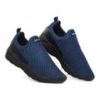 Tênis Masculino Slip On Esportivo Comfort Sem Cadarço Com Tela Respirável Calce Fácil