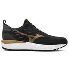 Tenis mizuno ocean preto/dourado masculino