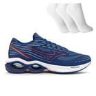 Tênis Mizuno Wave Creation 24 Masculino + 3 Pares de Meias