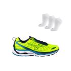 Tênis Mizuno Wave Dynasty 5 Masculino + 3 Pares de Meias