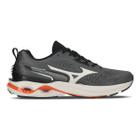 Tênis Mizuno Wave Dynasty 6 - Masculino - Cinza-Laranja