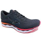 Tenis Mizuno Wave Sky 6 2E WIDE Grafite Vermelho Masculino