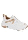 Tenis Modare 7401.102 Branco/Dourado