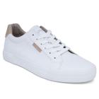 Tênis moderno Shoe Nautica Creede 2 para homens branco/castanho 8,5 EUA