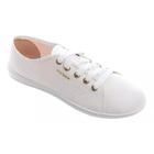 Tenis Moleca Feminino Casual Sapatenis Branco Preto Leve 5605.434