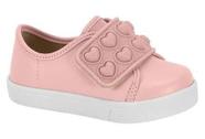 Tenis Molekinha Baby Infantil Menina Coracao Calce Facil ROSA