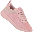 Tenis Molekinha Casual Inf Nylon Flat Rosa Menta Rosa 2503.332