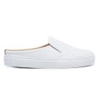 Tênis Mule Feminino Slip On Calcanhar Aberto Babuche Branco