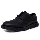 Tênis Nautica Wingdeck Classic Oxford Leather Masculino Preto 8US