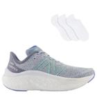 Tênis New Balance Feminino Fresh Foam X Kaiha Road + 3 Pares de Meias