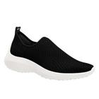 Tênis Piccadilly Tecido Elastano Slip On S023001 Preto