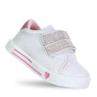 Tenis Princesa Star Brilho Infantil Feminino Meninas Baby Branco