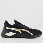 Tênis Puma Lex Logo BDP Feminino Preto e Dourado