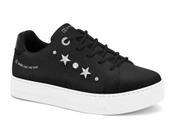 Tenis Ramarim Feminino Estrelas Strass PRETO