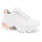 Tênis Ramarim Flatform Fly High Tratorado Feminino - Branco e Rose