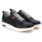 Tênis Ranster Em Couro Comfort Preto 9001- PRETO 44