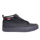 Tenis redley originals cano alto monocromo preto