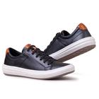 Tenis Sapatenis Masculino Casual Em Couro e Palmilha em Gel Confortável Lançamento 003 Ref 6205 TR