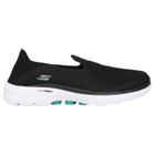 Tênis Skechers Go Walk 6 Feminino - Preto e Verde