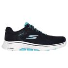 Tênis Skechers Go Walk 7 - Cosmic Waves - Preto e azul