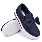 Tênis Slip On Casual Dk Shoes com Detalhe em Laço e Sola Borracha Confortável