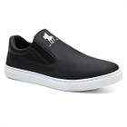 Tênis Slip On Casual Masculino Liso Conforto Dia a Dia