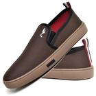 Tênis Slip On Casual Masculino Polo Blu Lona Conforto Macio