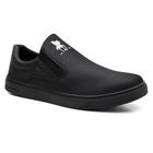 Tênis Slip On Casual Polo com Elastico Detalhe Costura e Sola Borracha Leve