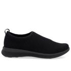 Tênis Slip On Casual Preto Tecido