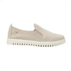 Tênis Slip On Couro Celeste Dayane Magalhães Perfuros Off White