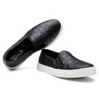 Tênis Slip On Feminino Couro Matelassê Conforto Versátil