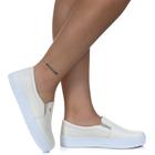 Tênis Slip On Feminino Iate Casual Estilo Shoes