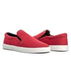 Tenis Slip On Iate Casual Lona Masculino - Vermelho