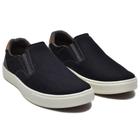 Tênis Slip On Liso Basico Amanda Block com Elastico e Sola Borracha Costurada