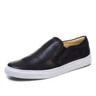 Tênis Slip On Masculino Couro Liso Forro de Couro Berlutini