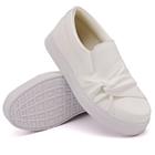 Tênis Slip On Moda Casual Feminino Fashion Sola Borracha Leve com Listra Dia a Dia