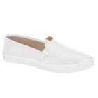 Tênis Slip On Moleca Conforto Básico Feminino - Branco