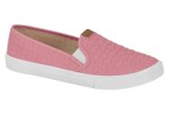 Tênis slip on moleca feminino rosa 5296.130