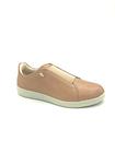 Tênis Slip On Usaflex Couro Rosa Conforto 4805