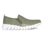 Tênis Slip On Usaflex Feminino Em Couro e Elástico Casual AK2704