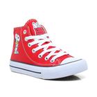 Tenis Snoopy Cano Alto Lona Lindo Snoopy 723Bo