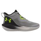 Tênis Under Armour Bankshot Basquete Cinza e Limão - Masculino