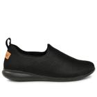 Tênis Usaflex Slip On em Elastano AF0607 Feminino-Preto