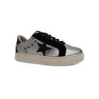 Tenis Via Marte Casual Feminino 082-010 Pewter/Preto/Preto