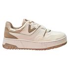 Tenis Via Marte Feminino Nobuck Branco Bege 042-004-06